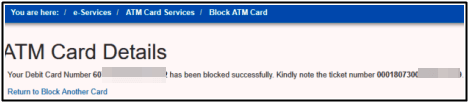 card blocked
