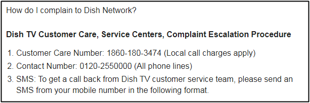 Dish Tv Customer Care Number Full Information Technical Cube