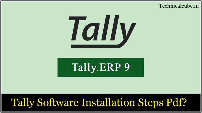 tally erp 9 installation steps pdf